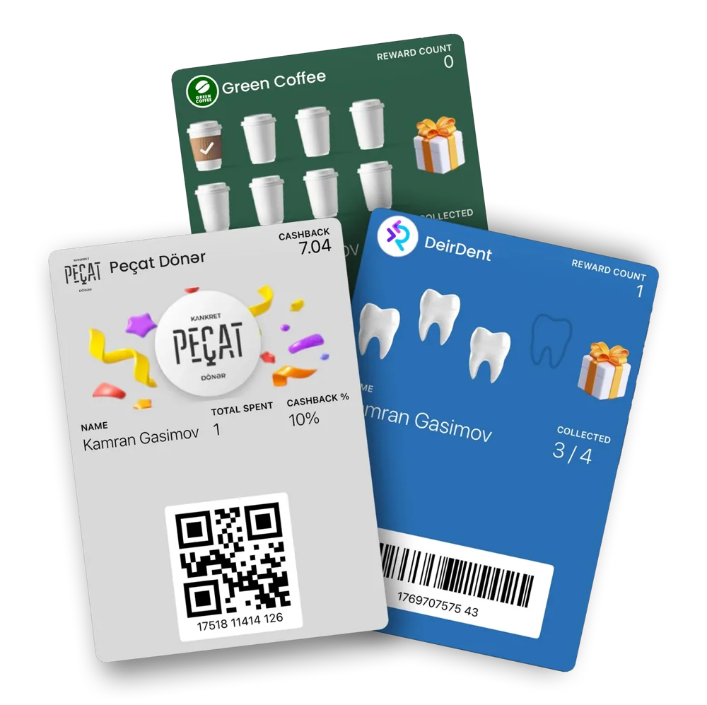 Wallet Plus loyallıq kartları: cashback və stamp kartları Apple Wallet-da